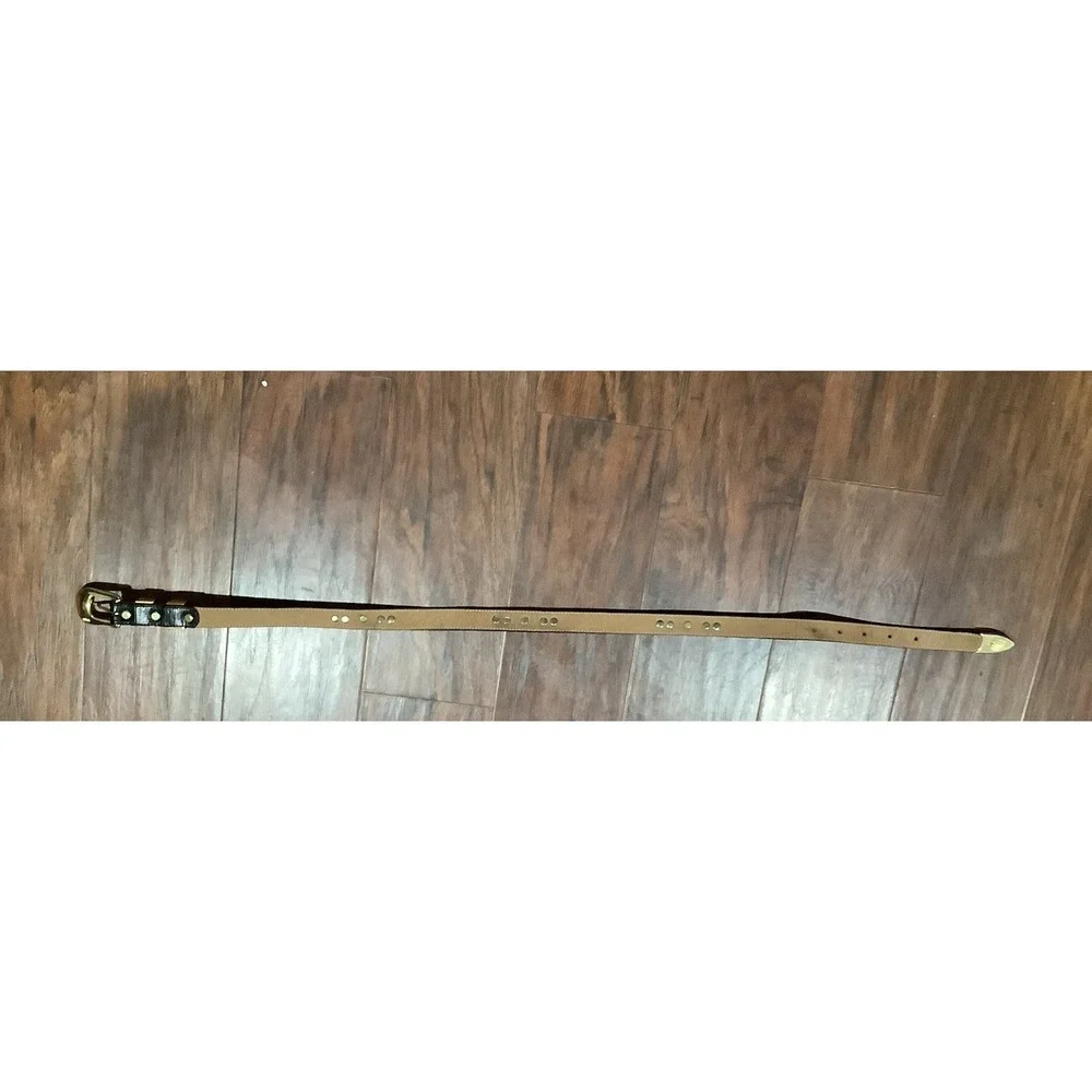 BB SIMON BLACK Skinny  LEATHER BELT -